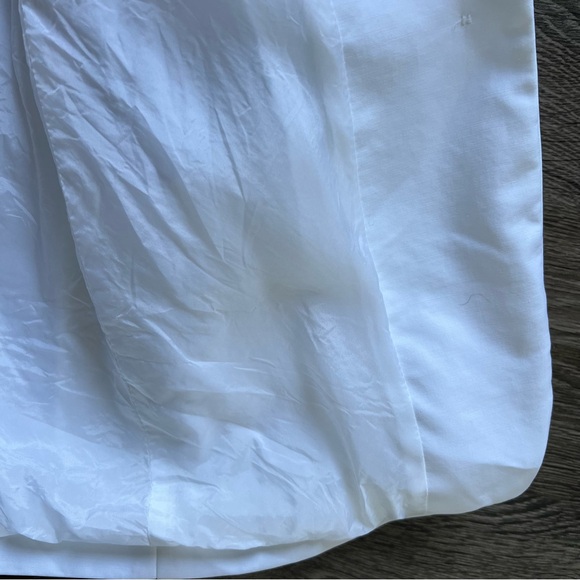 MaxMara White Blazer Max Mara White Cotton 2-Button Blazer US Women's size 6 - Picture 8 of 11